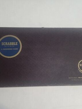 Scrabble Vintage 1953 Crossword Game Complete